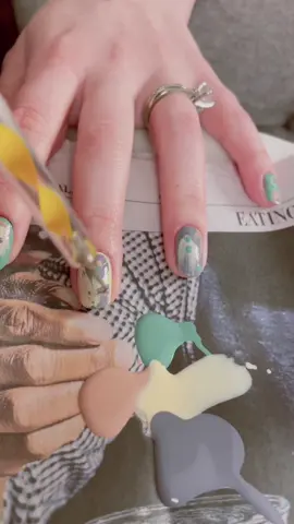 My go-to messy manicure. #nailart  #nails #LearnOnTikTok #tutorial