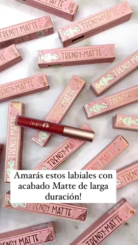 TRENDY LABIAL MATTE💄Formula premium, 4 años en el mercado, producto líder en ventas😍#labial #maquillaje #labios #makeup #amoelmaquillaje