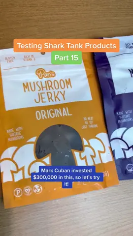 If you don’t like mushrooms, this might not be for you! #sharktankproducts #mushroomjerky #sharktankfinds #ourfavoritefinds