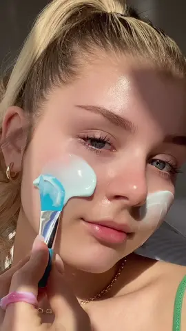 light blue ✨🧿 #skincare #asmr #skincareroutine #asmrskincare