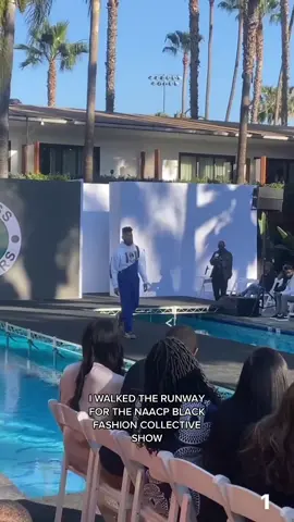 getting my steps in at the @NAACP Image Awards fashion show🚶🏾‍♂️#model #blackmodel #blacktok #crosscolours #naacpimageawards2022 #sweetlifeonmax