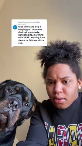 Reply to @davidbriggs2022 NOT ON THE LAST DAY OF BLACK HISTORY MONTH 🤣🥴 #rottweiler #dogsofttiktok #PetsOfTikTok #BlackTikTok #SupportBlack #besties