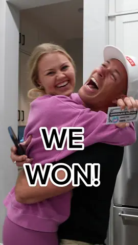 WE WON!! Dallin will be competing in a @mrbeast video to win the chocolate factory!! #couple #fyp #mrbeast #mrbeastchallenge #feastables #mrbeastfans