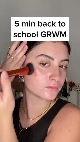 Back in person gotta look somewhat presentable haha #makeupgrwm #5minmakeup #acnemakeup #acnecheck #makeup #5minmakeup #fy #3minmakeupchallenge #grwm