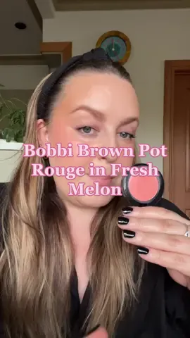 THIS BLUSH @Bobbi Brown pot rouge in fresh melon #bobbibrown #potrouge #creamblush #peachblush #blush #blusher #blushtrend