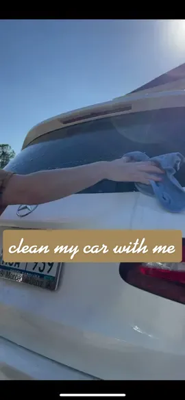 clean my car w/ me 🧽🪣 #myweeklyroutine #CleanTok #thegirlsthatgetitgetit #cleaningtiktok #cleanmycarwithme #cleanmycar #fypシ #mercedes #foryou