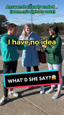 She actually said “yes” at the end😂 #publicinterview #fyp