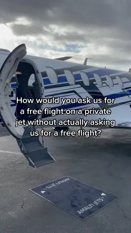 Get creative people!!!! #fyp #trending #privatejet #airplane #free