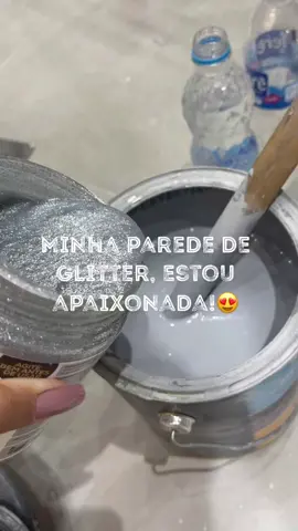 Apaixonada na minha parede de glitter 😍🤍 #fyp #glitter #brilho