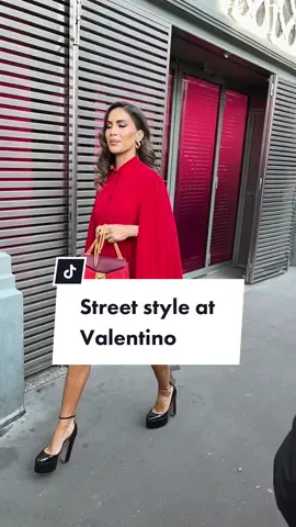 #StreetStyle outside the #Valentino Fall 2022 runway show in #Paris. #pfw #fashion