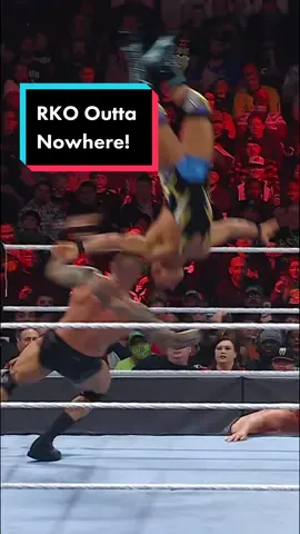 @randyorton can strike at any time, FROM OUTTA NOWHERE! #WWE #WWERaw #RKO