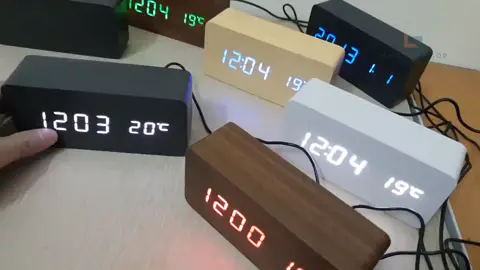 Đồng hồ gỗ, đồng hồ led để bàn chữ nhật_1 [Mã LIFEXANH03 giảm 10% đơn 500K]#donghodeban