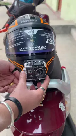 ☘️NORMAL ACTION CAMERA 📸 WITH HELEMT CHIN MOUNT ☑️ #FORYOU 🤗 #VLOGING #SHOT 📸 #HELMET #SAFTEY ☑️ #KAYRON_OFFICIAL ⚙️