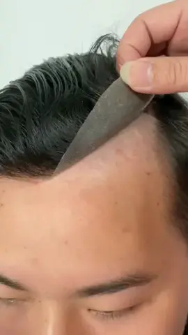 Thin skin base Toupee details 🔍#hairstyle #fashion #hairextensions #fy #veviyhair #toupet #wigs #humanhair #topper #hairline #CapCut