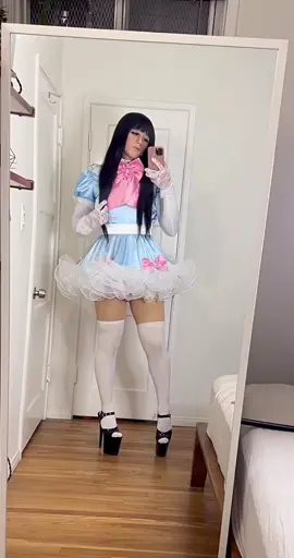 Is this dress pretty? 😇🤍 #sissy #sissylove #crossdresser #femboy #crossdressing #genderfluid #sissygirl #crossdress