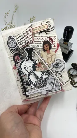 Black vintage #minijournal #aesthetic #foryou #fyp #creativejournal #scrapbooking #journalwithme #stationeryaddict #tinyjournal #stickers #tinyjournalspread #stickers