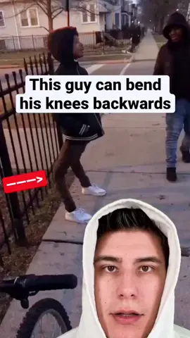 He can bend his knees backwards… #fyp