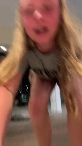 this was right after she fell for trying to teach us how to box. please watch her whole butt come out at the end