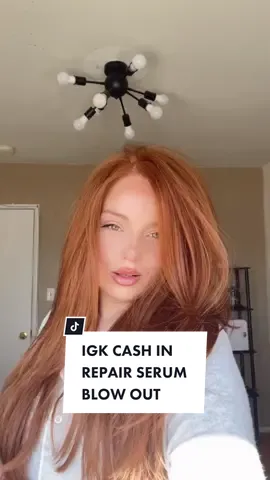 Healthy protected & treated hair w/ @igkhair using the bomb cash in repair serum #cashinrepair #igkhair #healthyhair #volume #90shairstyle #90sblowout #velcrorollers #redhead #redhair #TurboTaxAlphorn #SchickAsks #fyp