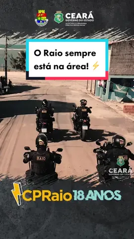 O Raio sempre está na área! ⚡ #CPRaio #PMCE #PolicialMilitar #Motivacional #Concurseiro #SSPDS #fy #viraltiktok