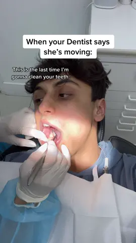 I’ll fly across the country for a cleaning ANYDAY asking anyone 😂 #foryou #teeth #dentist #wwyd