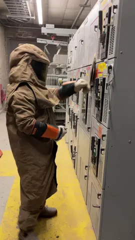 Not HV electrical cables but water hoses? #aintskeered #gettingwet #electrician #highvoltage⚡⚡ #newguy #arcflashsuit #electriciansoftiktok