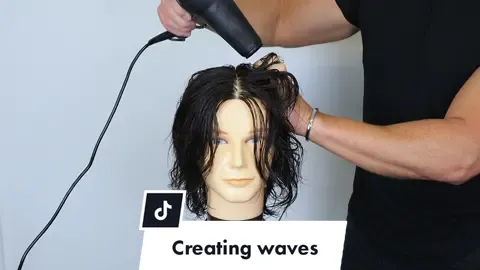 Making waves with long hair 🌊 #surferhair #stylingtips #wavyhairtutorial #hairtutorial #onlinebarberschool #stylingtutorial #hairtutorials #learnbarbering #barberclips