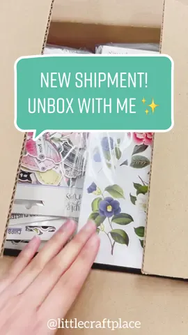 New arrivals! #littlecraftplace #unbox #unboxing #ephemera #scrapbooking #craftsupplies #papercrafts #papercrafting #paperlove #sticker #floral #craft