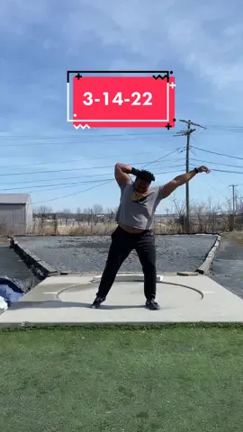 One foot in front of the other. Day by day. #BOUTDAT #shotput #thrower #fyp #lifting #thrower #trackandfield #athlete #lifttok #training #usatf