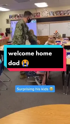 welcome home dad 😭I love you dad 😭#army #welcomehomedad #sad #american #dad #welcomehomesoldier #ilovedaddy