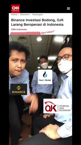 Wahai badan pengawas, sekiranya membuat regulasi cukup di dalam negeri saja ya, yg diluar jangan diusik 😂 #cryptocurrency #binance #fypシ #exchange #ojk