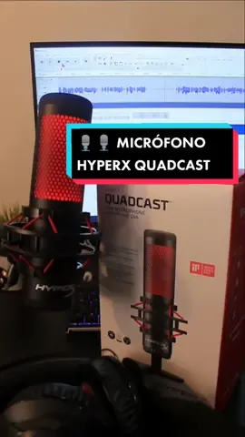 🎙️🎙️ #unboxing y #review del #micrófono para #streaming #podcast y #videos de #hyperx #quadcast #pc #streamer #fyp #fypシ #foryou #gaming