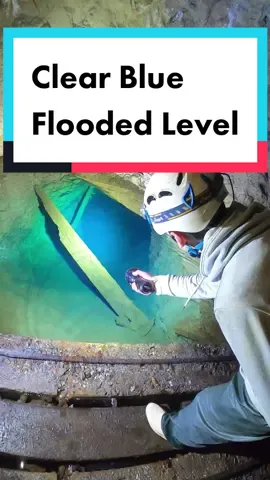 Clear blue flooded level #mineexploration #mineexploration #mineexploring #mineexplorer
