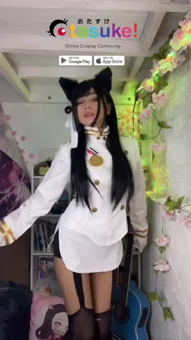 Download #otasukeapp now and dont forget to follow me and support by sending happiness /marjzurc12 >LINK IN MY BIO< #azurlanecosplay #atagocosplay #takaocosplay