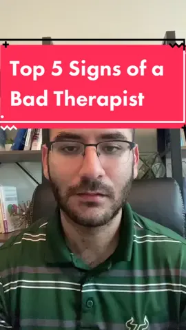5 signs of a bad therapist. #fyp #foryoupage #foryou #therapy #therapist #therapists #top5 #badtherapist #badtherapy #therapistoftictok #counseling