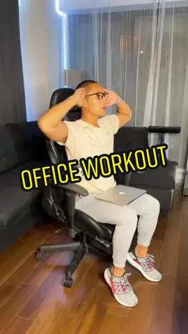 Sit all day at the office? This could help counter it 💪🏽 #officeworkout #beginnerworkout #chairworkout