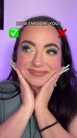 I guess I’m extremely emo 🤣 #makeuptrends #TikTokTrends #howemoareyou #howemoareyouchallenge #emochallege #panicatthedisco #falloutboy #mychemicalromance