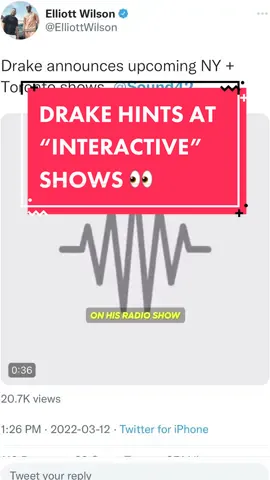 What do y’all think “highly interactive” means 👀🇨🇦🔥 #drake #upcomingconcerts #interactive