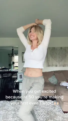 #firsttiktok #momsthatdance #excited #momsover50ontiktok
