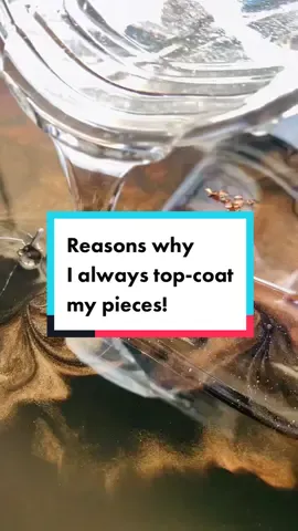 Here’s are 3 reasons why I always top-coat or dome my pieces ❤️ #fyp #resintipsforbeginners #resintipsandtricks #topcoat #resinpouringvideo #resinpour #resinart