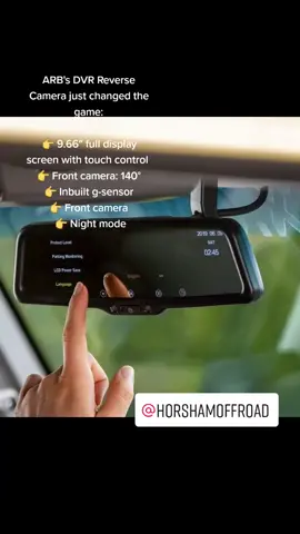 How awesome are the new ARB DVR REVERSE CAMERA MIRRORS. Give us a call and get your appointment.