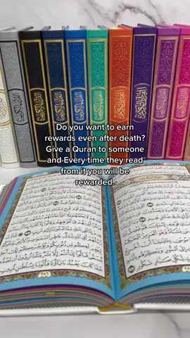 Subhan’Allah 🤍 rainbow Qurans available to purchase on our website