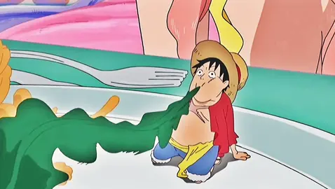 ただルフィが食べるだけの可愛すぎるシーン    #ワンピース #onepiece #ルフィ #しらほし姫 #魚人島 #食事シーン #ワンピース好き