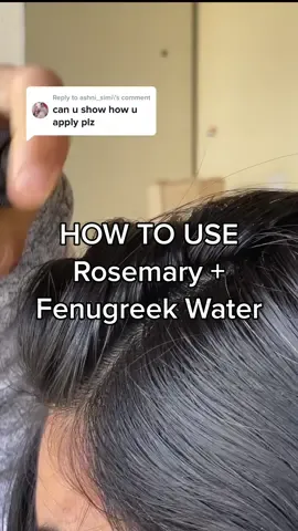 Reply to @ashni_simi  #hairgrowthtips #rosemarywater #herbs