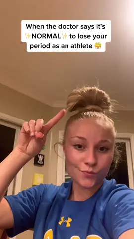 Hey female athletes! Losing your period is NOT normal! This is a symptom of under- fueling! Drop any questions in the comments! #athletetriad #athletesoftiktok