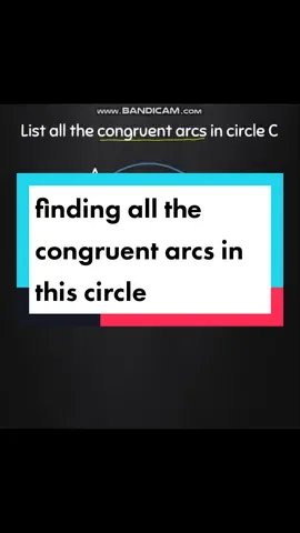 finding all the congruent arcs in this circle #math #mathdalei #geometry #circle #arc #congruentarcs #congruent
