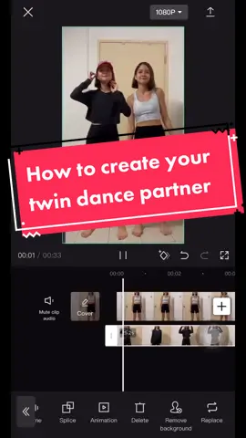 For those of us stuck in quarantine and in need of a dance partner. Here’s a simple tutorial using the CapCut app 😆 #cloning #twins #Capcut #videoediting #videotransition #tiktokdance #tiktoksg #dancetok #sgdance #dancing #sgfitness #sgfitgirls #sgrunners #fyp #foryoupage #quarantinelife #omicron #covid19 #sgcovid #sgcovid19