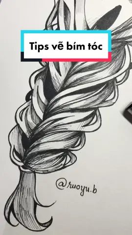 Trả lời @naredasan Tips vẽ bím tóc ❤️✨ Nhưng mà là một phiên bản nâng cấp hơn 👀❤️ #LearnOnTikTok #gocsangtao #sketch #art #drawing #nhuoc_vu #vulaci