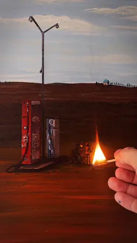 what you don't know,the use of matches when painting#painting #art #creativity