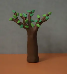Primer intento de stop Motion plastelina ✨🌲 #stopmotion #animation #filmclips #miniature #arbol